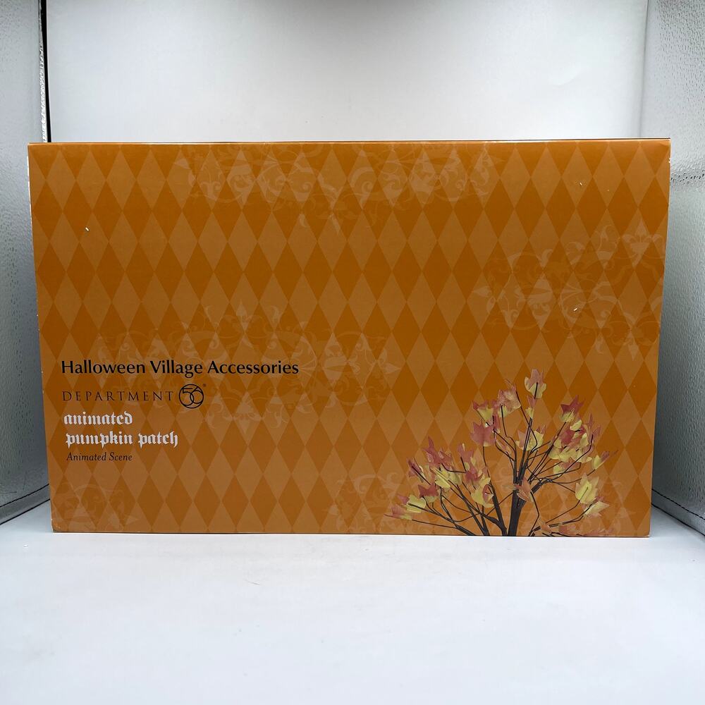 Dept 56 Halloween Village ANIMATED PUMPKIN PATCH SET 6005554 New